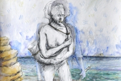 2020-crabbe-ariane-à-naxos-21X30-technique-mixte-papier