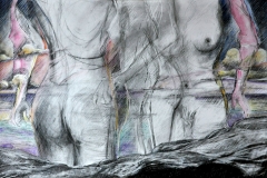 crabbe-2015-bord-de-mer-110x70-fusain-et-aquarelle-sur-papier