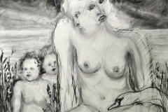 crabbe-2016-leda-110x70-fusain